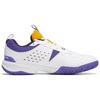 Li Ning Ace V Коллекция Амортизация Скольжение Устойчивость к истиранию Низкие Бадминтонные Кроссовки Унисекс Белый Фиолетовый AYTT001-4