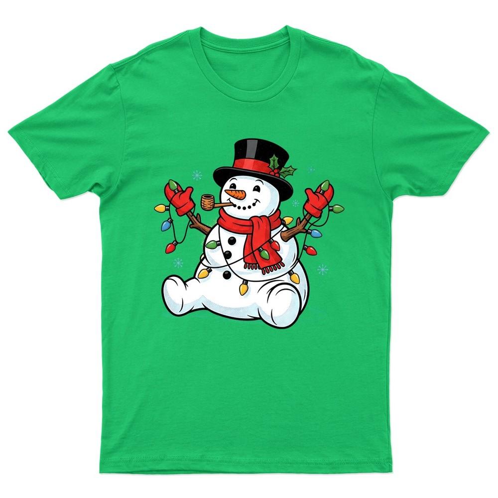 SnowUnisex Christmas Lights Holiday TShirt Unisex Gift Retro Funny Unisexs
