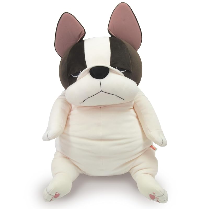 Shinada Global Mochi Series Mochiburu Pied (XL) 35x35x50cm Plush Bulldog Animal MOBU-0880PY