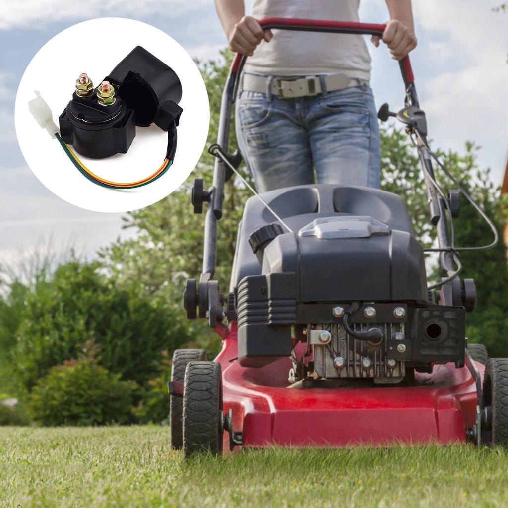 Двигатель GY6 125 куб. см. Реле соленоида стартера подходит для 4-тактных 125 куб. см. квадроциклов, мотоциклов, скутеров, картингов, багги, квадроциклов, 4-колесных мотоциклов