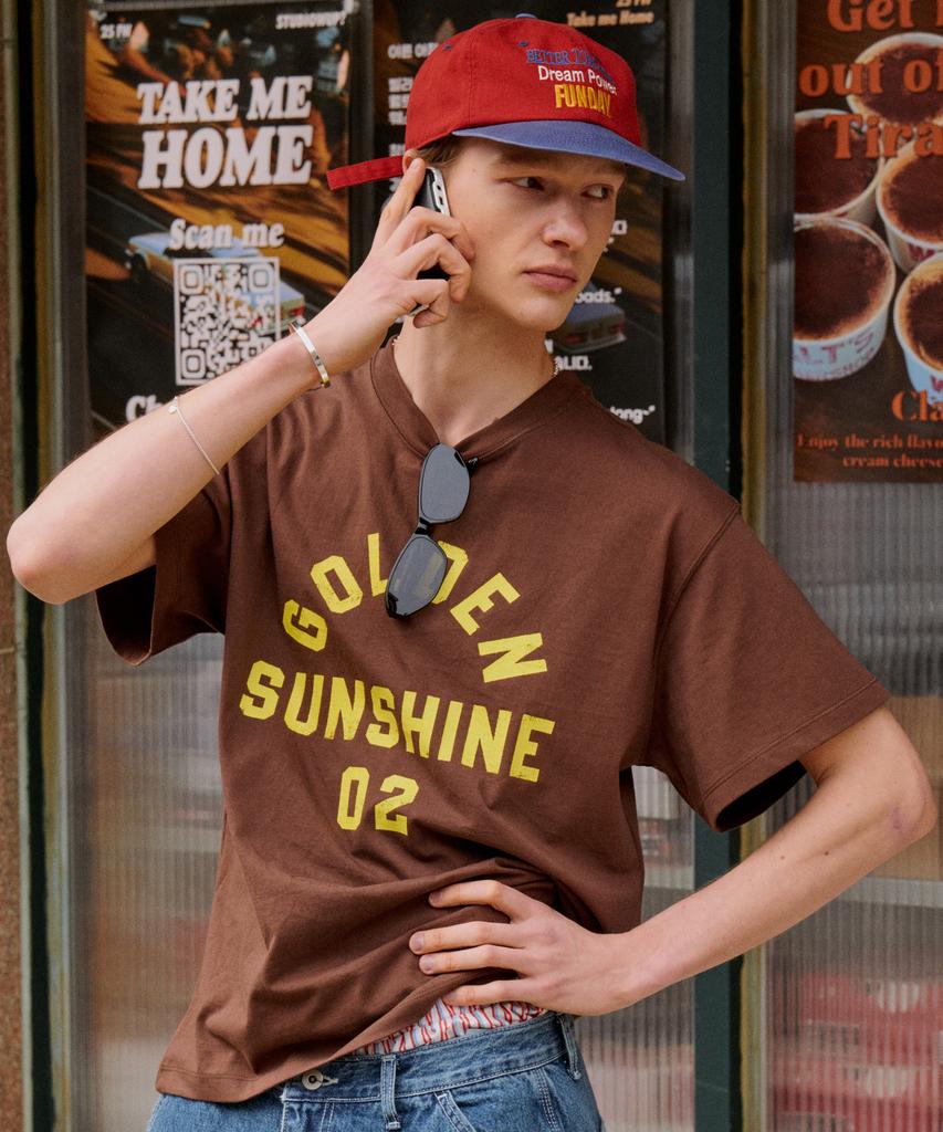 Кепка GOLDEN SUNSHINE Funday с 5 панелями_Красно-синий