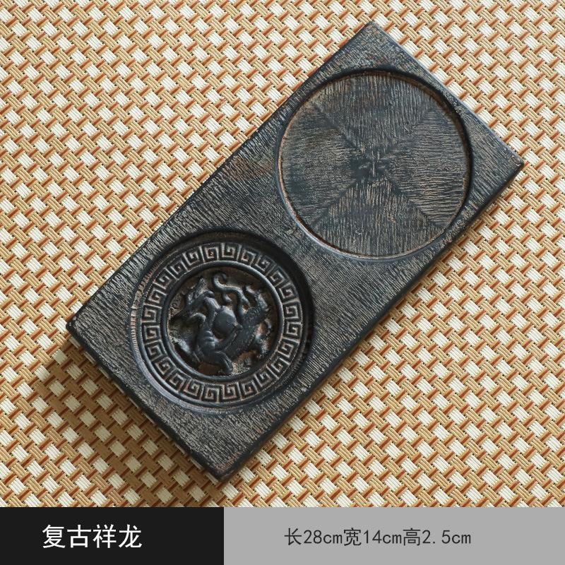 Керамический поднос для сухого заваривания чая, чайный сервиз кунг-фу, аксессуары для хранения воды, квадратный, круглый, большой, лакированный чайный столик, держатель для горшка