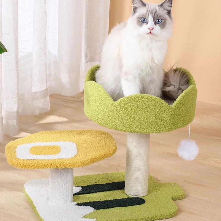 Кошачье дерево Кошачья башня, Многоуровневое кошачье дерево для домашних кошек, Высокое кошачье дерево для больших кошек Kitty, Центр деятельности с мебелью для кошек