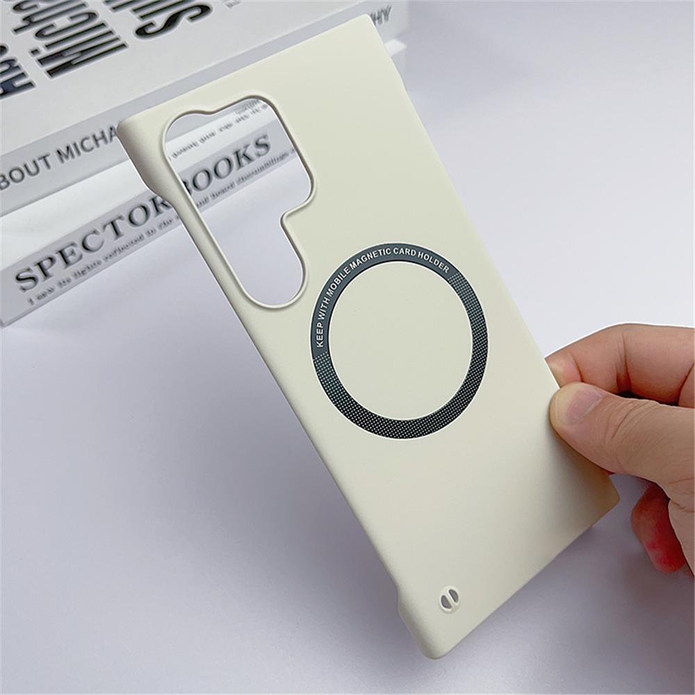 Роскошный Ультратонкий Безрамочный Магнитный Чехол Для Magsafe Для Samsung S26 S25 Edge S24 S23 Ultra S22 Plus S21 FE Тонкий Жесткий Матовый Колпачок
