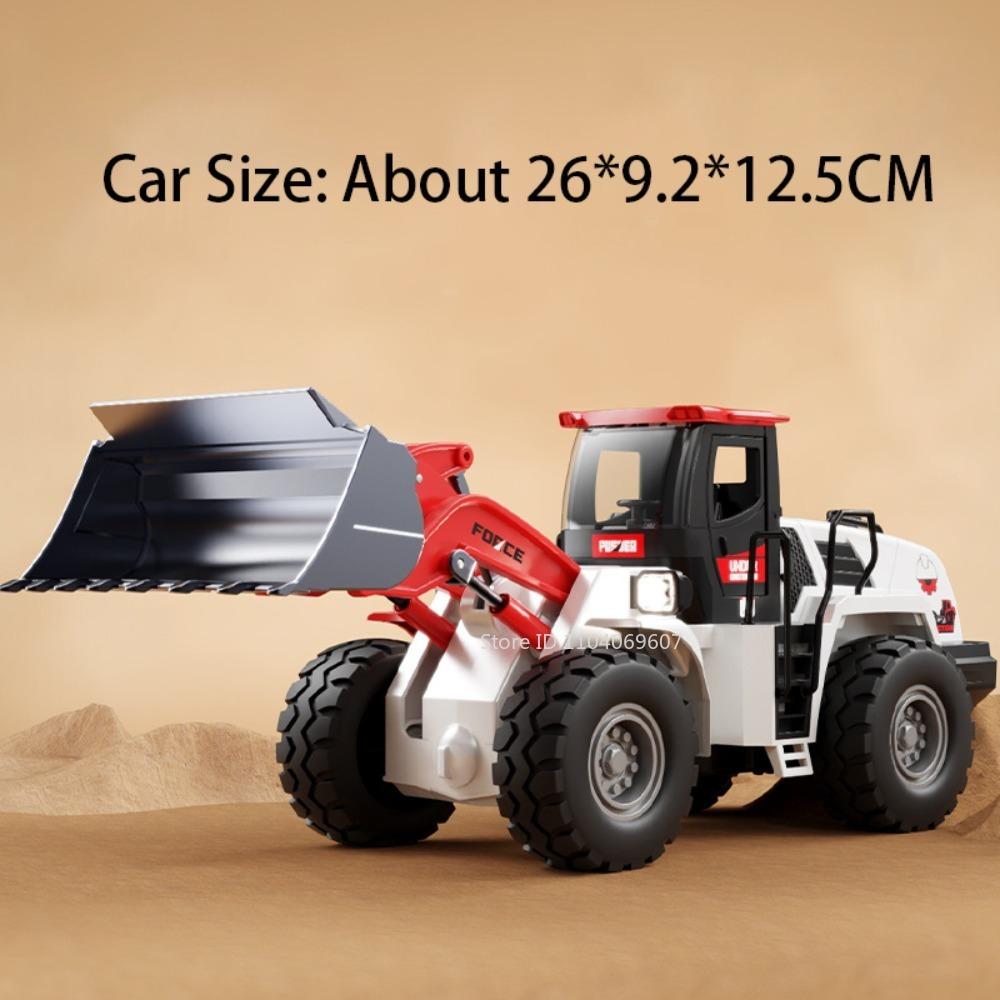 1:32 Toy Model Construction Loader Fire Engine Truck Metal Diecast Spray Engineering Vehicle Sound Light Boy Educational Toys