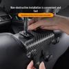 Car Seat Back Multi-functional Hook & Phone Holder with Carbon Fiber Texture