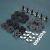 Cymbal Felts Hi-Hat Clutch Felt Hi Hat Cup Felt Cymbal Stand Sleeves with Base Wing Nuts and Cymbal Washer for Drum Set of 21Pcs