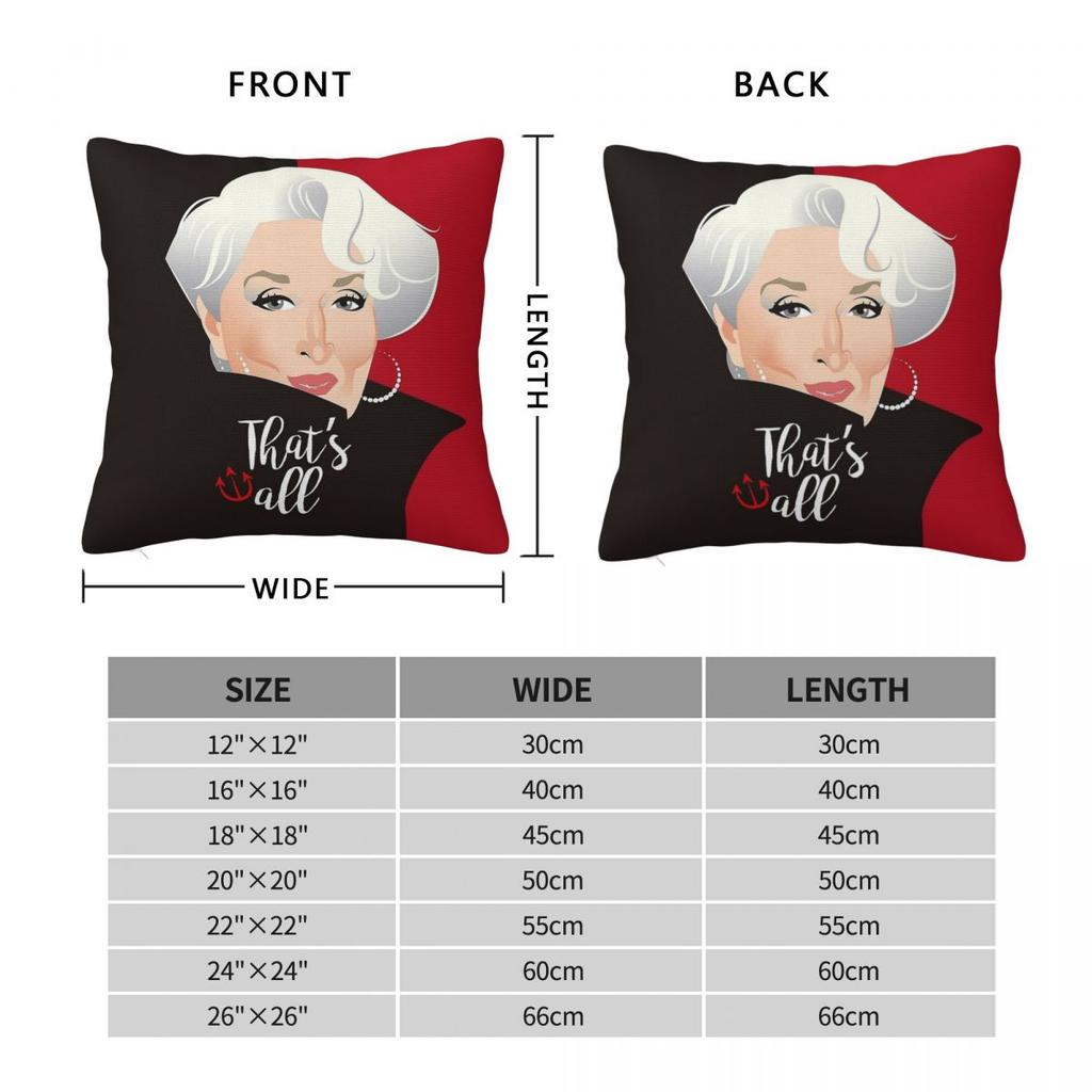 Meryl Streep Miranda Priestly Square Pillowcase Polyester Linen Velvet Printed Zip Decorative Bed Cushion Cover