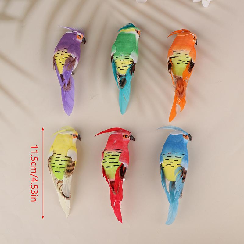 Творческий искусственный попугай, имитация пенопласта, животное, имитация перьев, модели птиц, сделай сам для свадебной вечеринки, украшения для дома и сада, декор