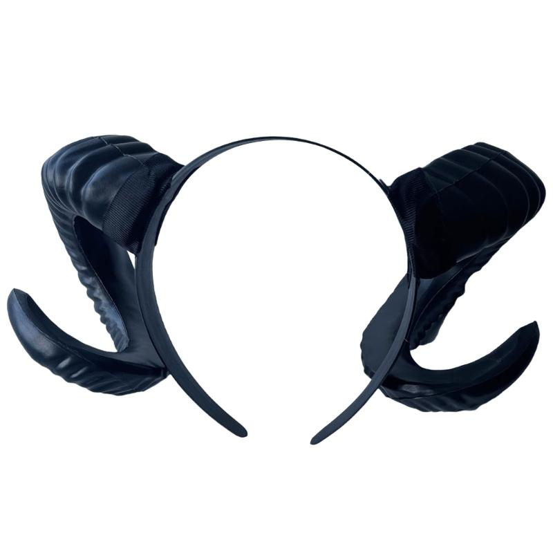 Современный ободок с дьявольскими рогами Унисекс Головной убор Наряд на Хэллоуин Атрибутика для праздничного случая Атрибут для тематической вечеринки