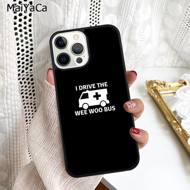 Чехол для телефона Paramedic Ambulance Wee Woo Для iPhone 17 Air 16 16e 15 plus 11 12 13 14 pro max корпус coque