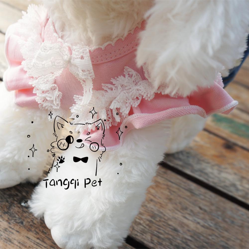 Tangqi Классическое Модное Джинсовое Платье-Сарафан с Градиентом для Кошек и Собак