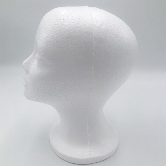 Foam Wig Head Tall Female Mannequin Hairpieces Display Holder Hats Sunglasses Headphone Headwear Stand Cosmetics Model Head Prop