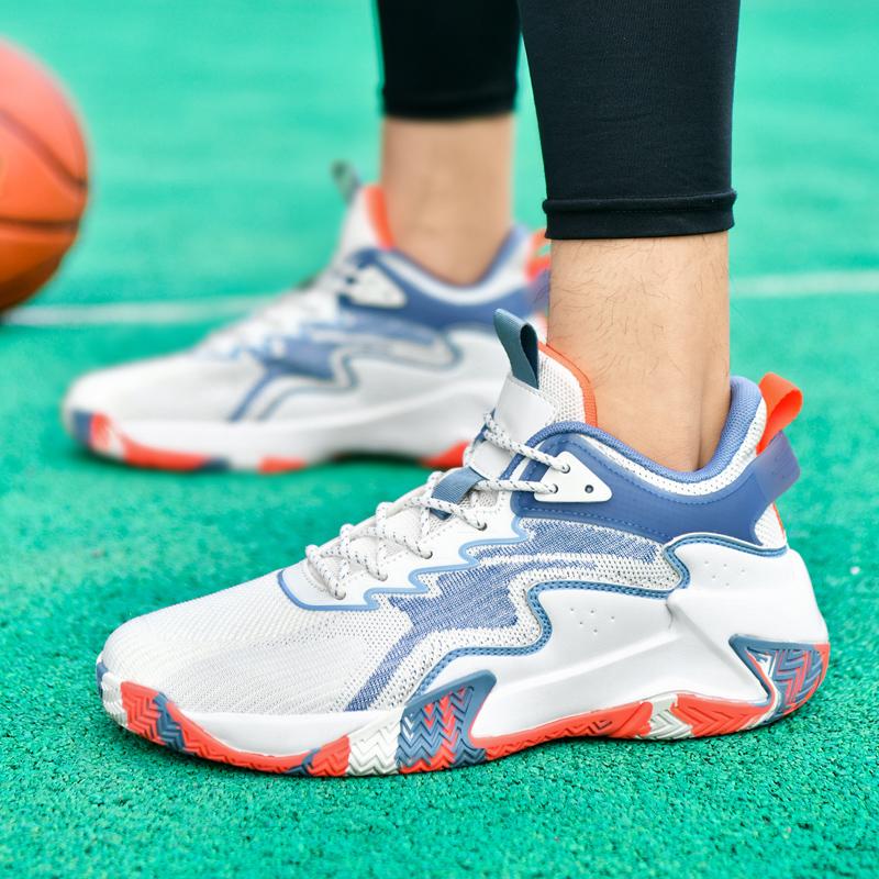 Новые мужские баскетбольные кроссовки Дышащие амортизирующие кроссовки Отскок Противоскользящие Легкие Удобные кроссовки для тренировок на открытом воздухе