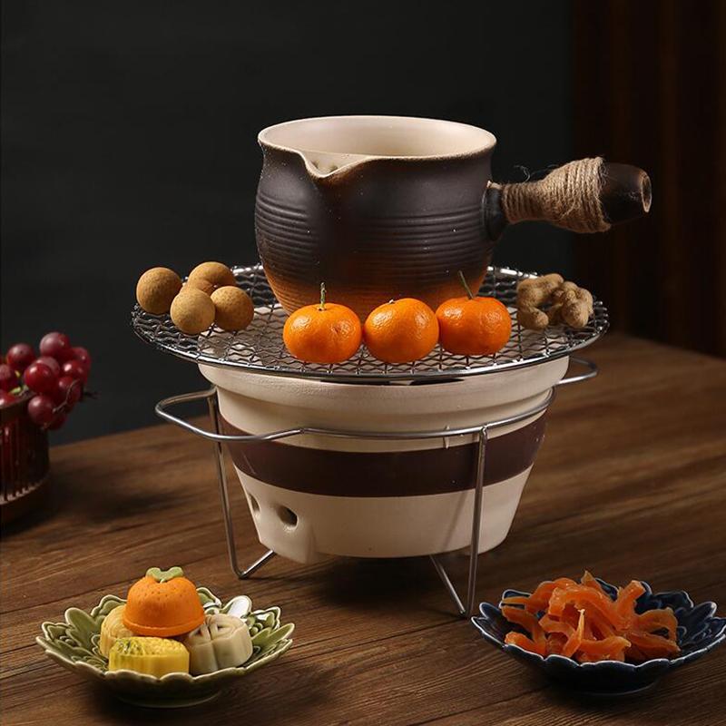 Керамический чайник с боковой ручкой для молока, кофе и чая, для дома, завтрака, кемпинга на открытом воздухе, барбекю, набор для жарки на плите, чайник