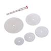 6Pcs/Set Stainless Steel Slice Metal Cutting Disc With 1 Mandre For Rotary Tools 16 18 22 25 32Mm Cutting Disc Hand Tools