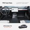 YZ TPE Коврик для ног для Tesla Model Y Juniper 2025 Правый руль Напольный вкладыш Полностью закрывающие напольные коврики Водонепроницаемый Нескользящий ковер