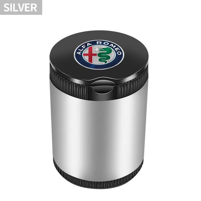 Car Cigarette Ashtray Cup Holder Cigar Ash Tray Container For Alfa Romeo Giulia Stelvio Giulietta 156 159 147 Mito Tonale GT yu52