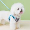 Dog Harness, Chest Strap, Anti-tear Leash, Small Dog, Blue, 2 Sets