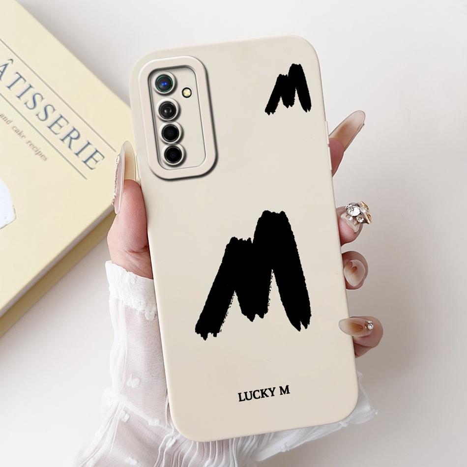 Чехол для телефона Realme X2 XT со счастливой начальной буквой Для Realme XT X2 Мягкий силиконовый противоударный чехол