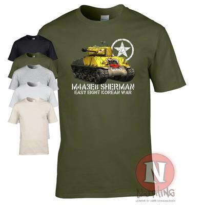 Футболка танк M4A3E8 Шерман Easy 8 Корейская война союзная техника WOT армия США