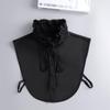 New Fake Victorian Stand Up Collar White Black Lace Collars Detachable For Women Blouse Lapel Shirt False Collar Woman