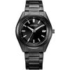 Мужские часы CITIZEN COLLECTION, 3-стрелочная модель, питание от света Eco-Drive, водозащита 5 АТМ, базовый черный, AS1085-61E