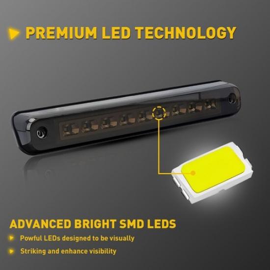 For 1988-1998 GMC Chevy C/K 1500 3500 2500 LED Third Brake 3Rd Cargo Light Lamp