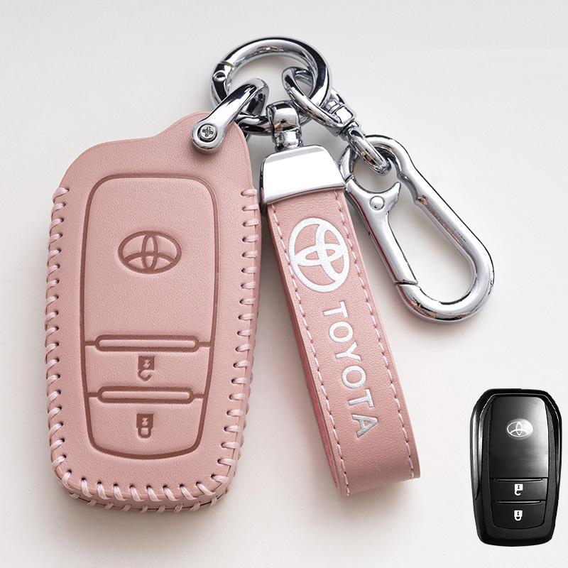2026 Горячие Для Toyota Колпаки на колеса Кожаный Чехол для ключа автомобиля Обложка Оболочка Сумка Для Toyota Corolla SE 2023 Camry 50 55 TLC200 Yaris Land Cruis