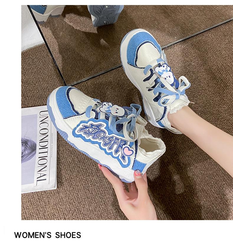 Женская модная спортивная обувь 2024 года, новая весенняя обувь для скейтбординга на толстой подошве, женские кроссовки на дышащей платформе со шнуровкой