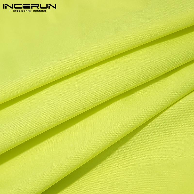 INCERUN Большие мужские короткие пальто с длинным рукавом, повседневная верхняя одежда карго