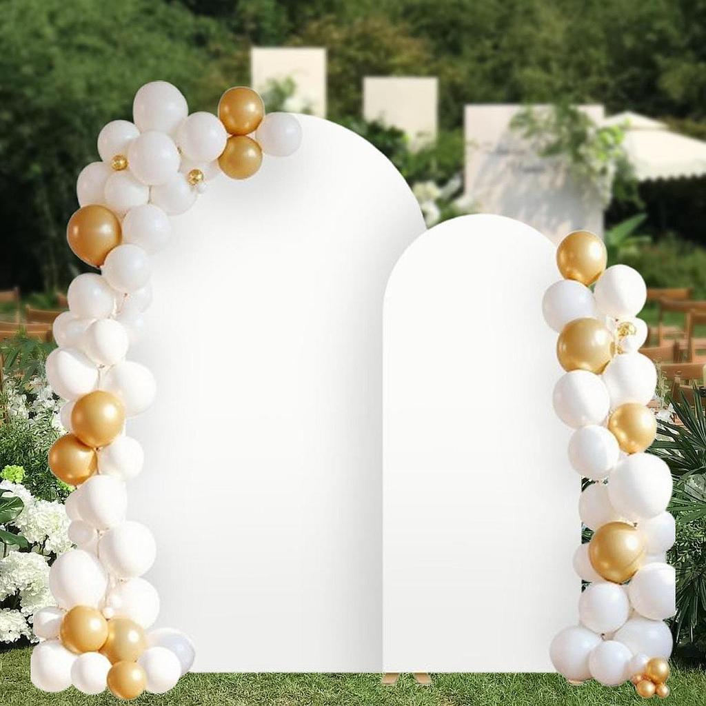 2 штуки Свадебная арка Чехлы для фона Реквизит для фотосъемки Практичный Модный Фон Круглый верх для Церемонии Банкетного декора