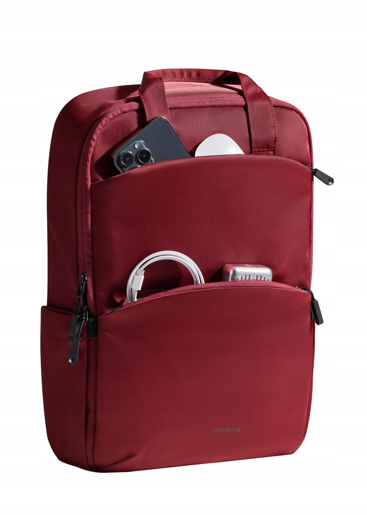 Innostyle Laptop Backpack 15.6 For Plane Waterproof Colorlite 14L Red