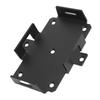 Small Battery Tray Aluminum Boat Mount with Adjustable Hold Down Strap for 12V 6-15AH 6V 7-12AH Batteries Storage
