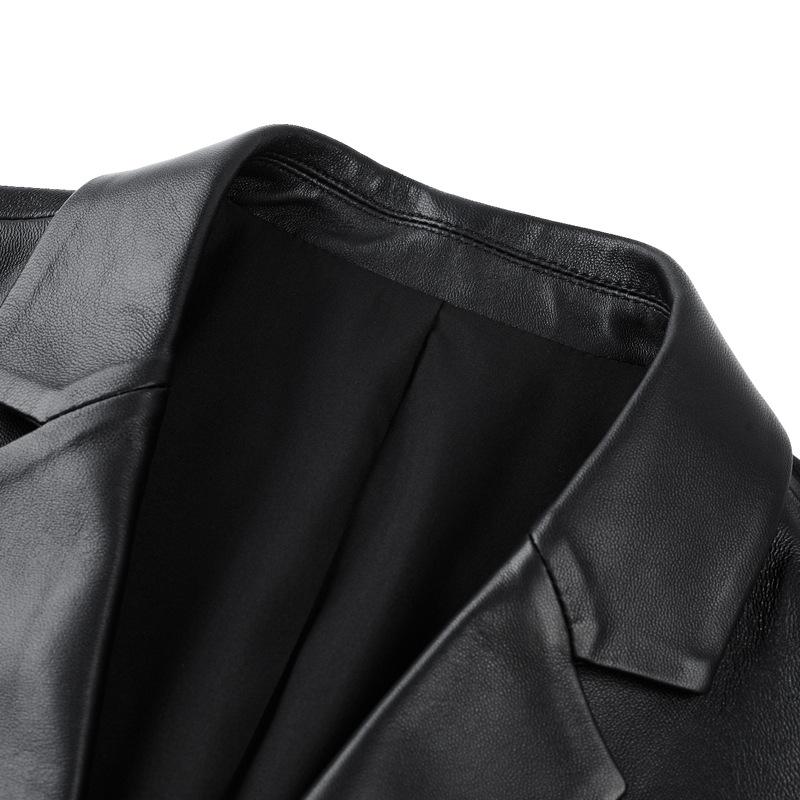 Осень и зима Новые мужские кожаные куртки Кожаные костюмы Повседневные мужские куртки Универсальные