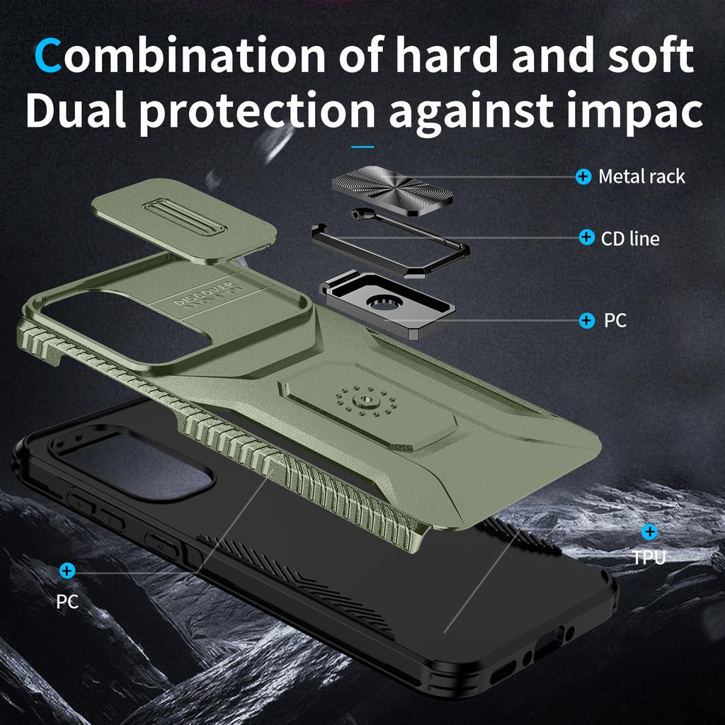 Крышка объектива камеры с кольцом для автомобильного крепления, подставка, гибридный жесткий ПК, мягкий TPU, противоударный защитный чехол для Samsung Galaxy S25 S24 S23 Ultra A16 A56 A26 A55 A15