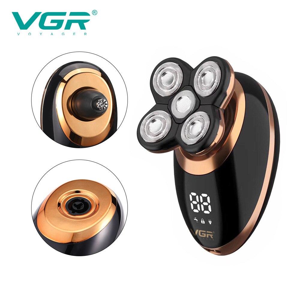 5in1 Multi-cutting IPX7 LCD Display Electric Razor Cut Zero Beard Trimmer Nose Ear Grooming Multi-use Bald Shaver