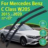 Передние силиконовые щетки стеклоочистителя для Mercedes Benz C Class W205 2015 - Седан 22"+22" Автомобильные щетки стеклоочистителя Лопатки