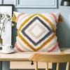 Бохо Декор Наволочка Геометрическая Цветная С Кисточками Наволочка для Декоративных Подушек Гостиная Домашний Декор Автомобильная Поясничная Наволочка