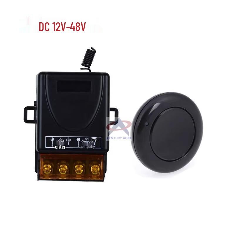 DC 12V/24V/48V Single Channel Remote Control Switch for Car Headlights & Horn, Momentary Mode with Free Stick Remote