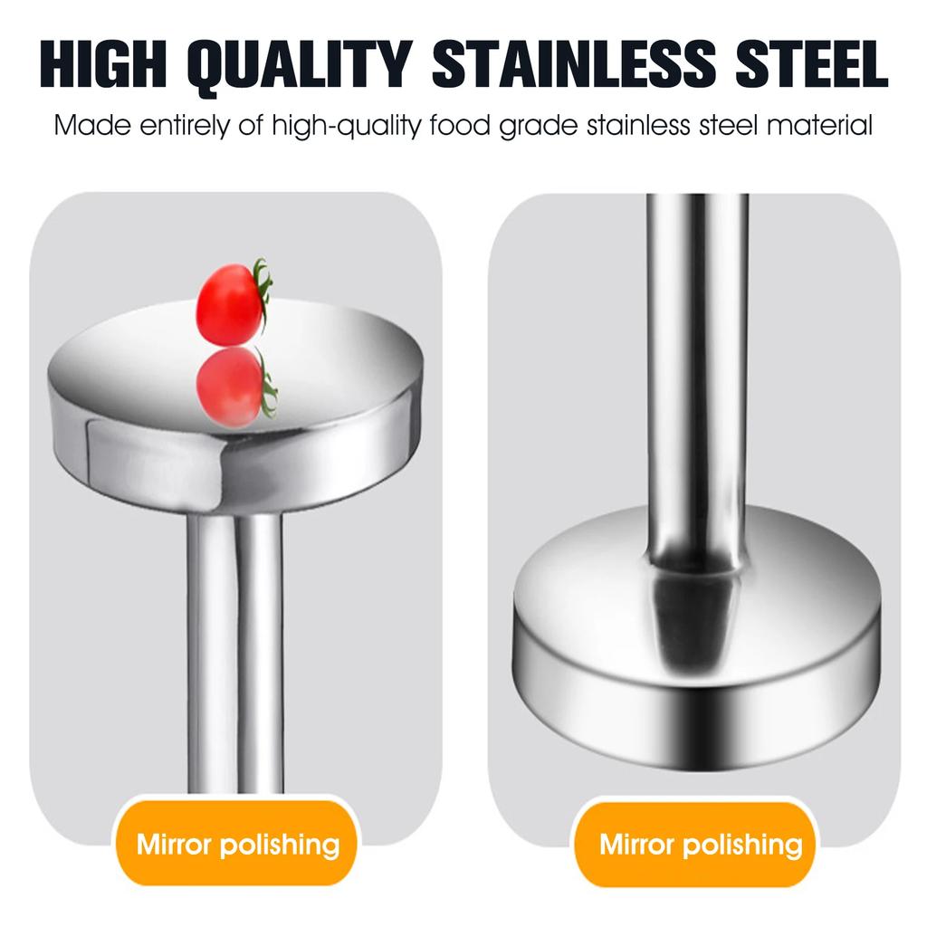 Meat Pounder Flattener Stainless Steel Kitchen Meat Mallet Large Round Meat Mallet Tenderizer Tool Rust Proof Chicken Flattener