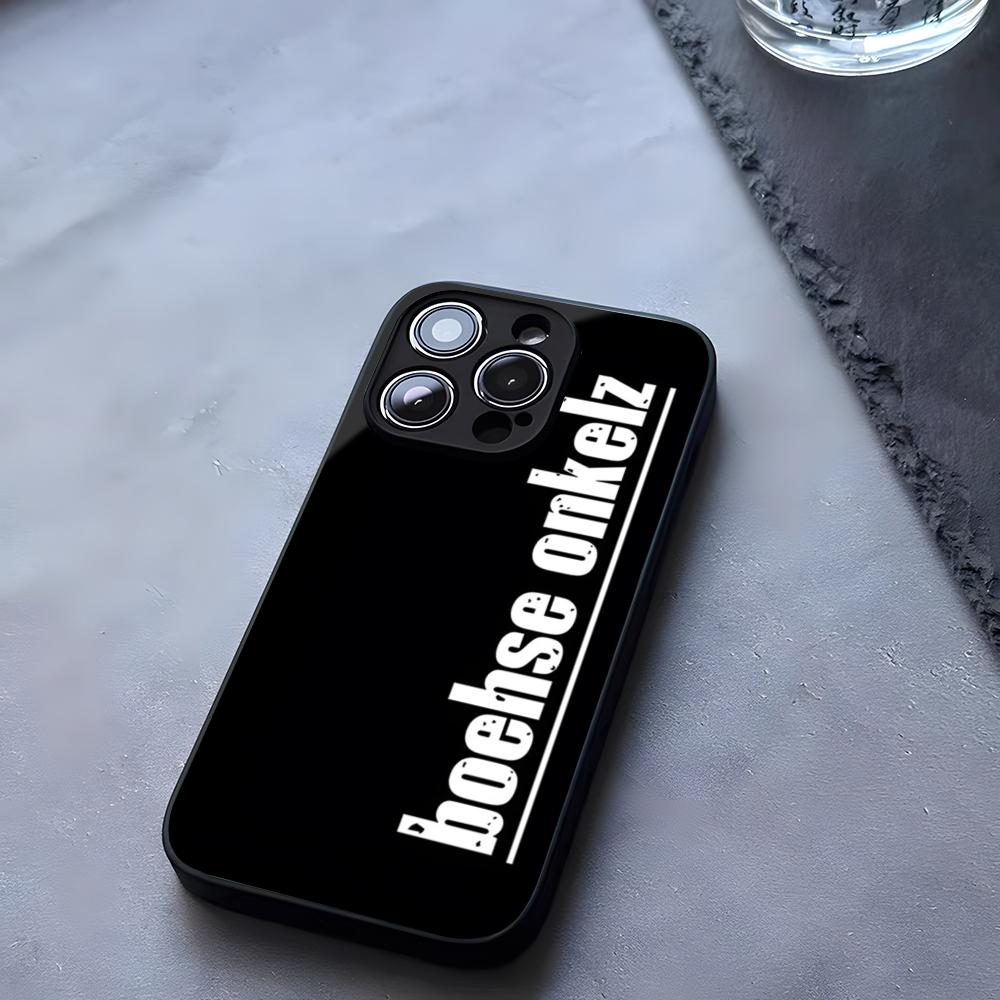 Band B-Bohse OnkelzS Hot Phone Case Tempered Glass For IPhone 17 13 14 16 12 15 11 Pro Max Plus Mini X XR SE2020 Coque