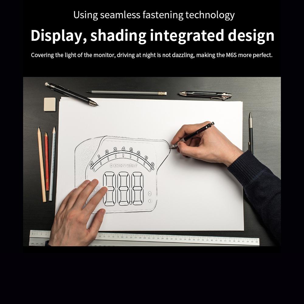 HUD дисплей, автомобильный проекционный дисплей, автомобильные аксессуары, цифровая охранная сигнализация OBD2 M6S, спидометр, лобовое стекло, проектор, авто электронный