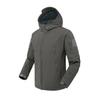 Men Jacket Hooded Long Sleeve Solid Color Jacket Coat with Multi Pockets Zipper Placket Outdoor Trench Outwear