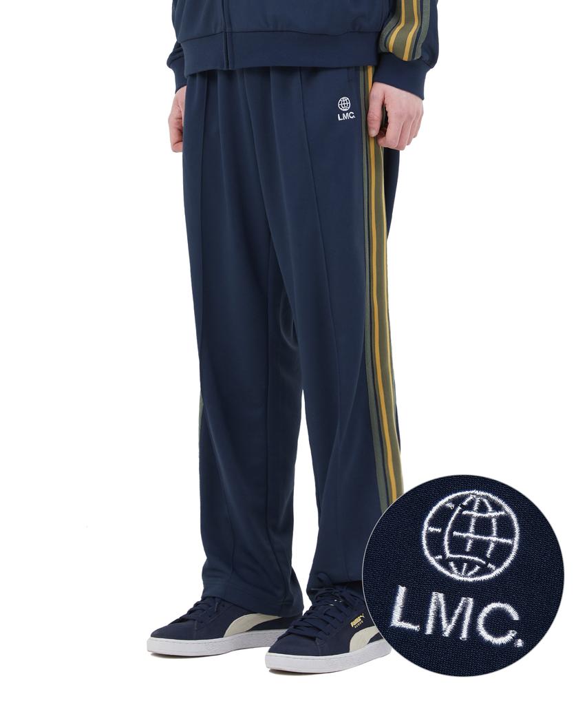 LMC Side Striped Jersey Track Pants Navy