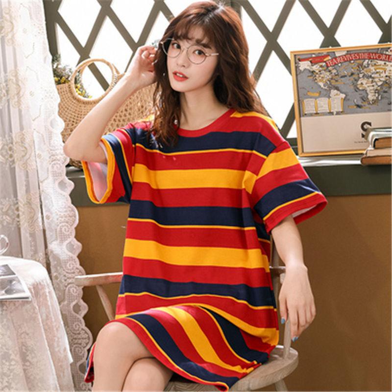 Pajamas Women's Summer Pajamas Short Sleeved Women's Students Cute Large Home Furnishing Set