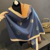 H Ma Autumn and Winter New Imitation Cashmere Scarf Women's Fashion Versatile Warm Shawl Scarf