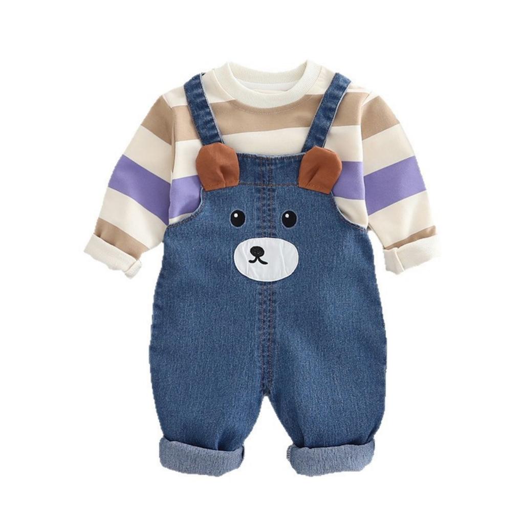 Детский повседневный комплект с длинным рукавом, удобные наряды для повседневной носки