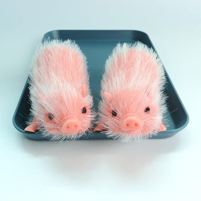 Soft Silicone Pigs Animal Doll Mini Reborn Piglet Stretchy Realistic Soft Cute Piggy Gift for Kids Christmas Birthday
