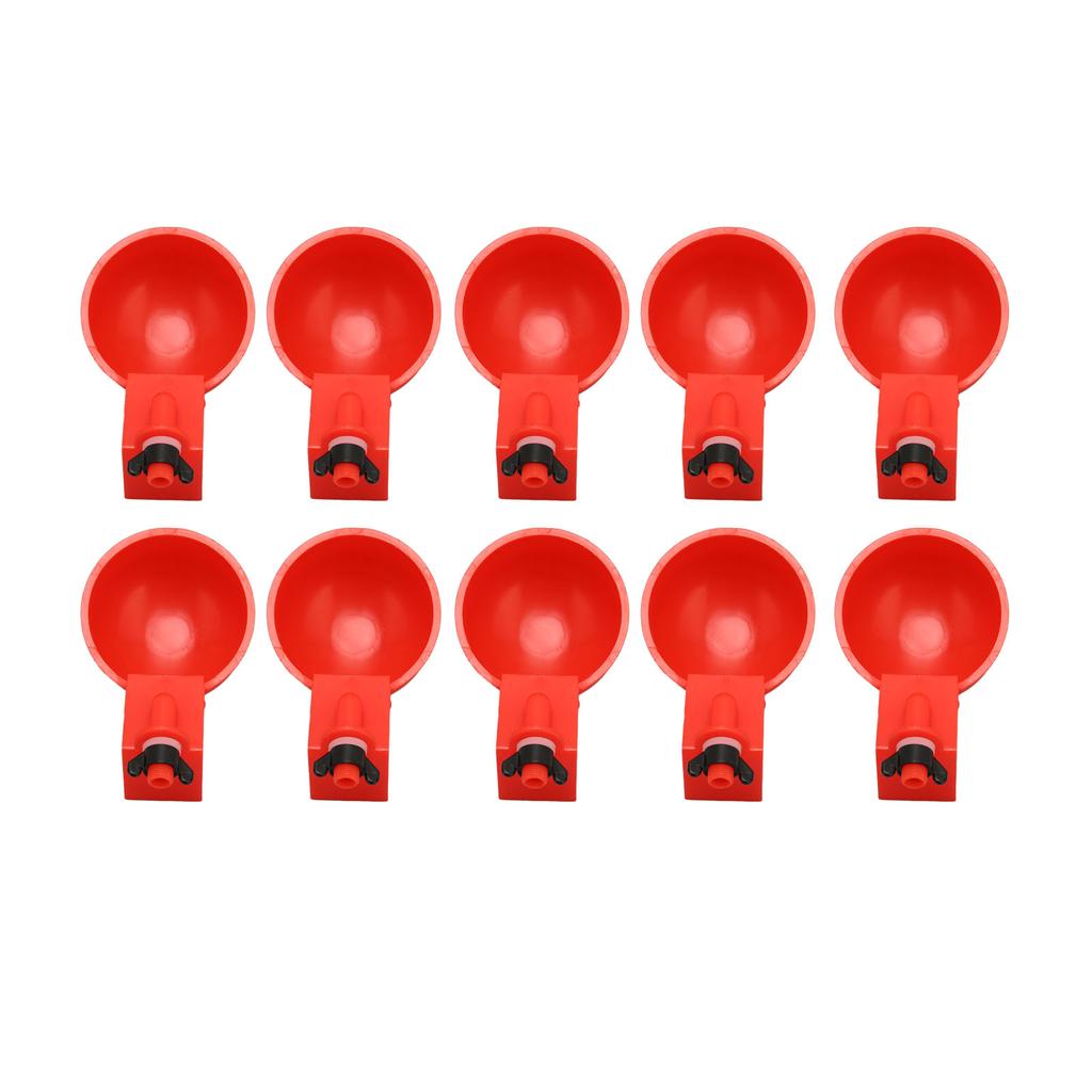 Poultry Water Cup Automatic Filling Adjustable Chicken Drinking Bowl for Ducks 10pcs